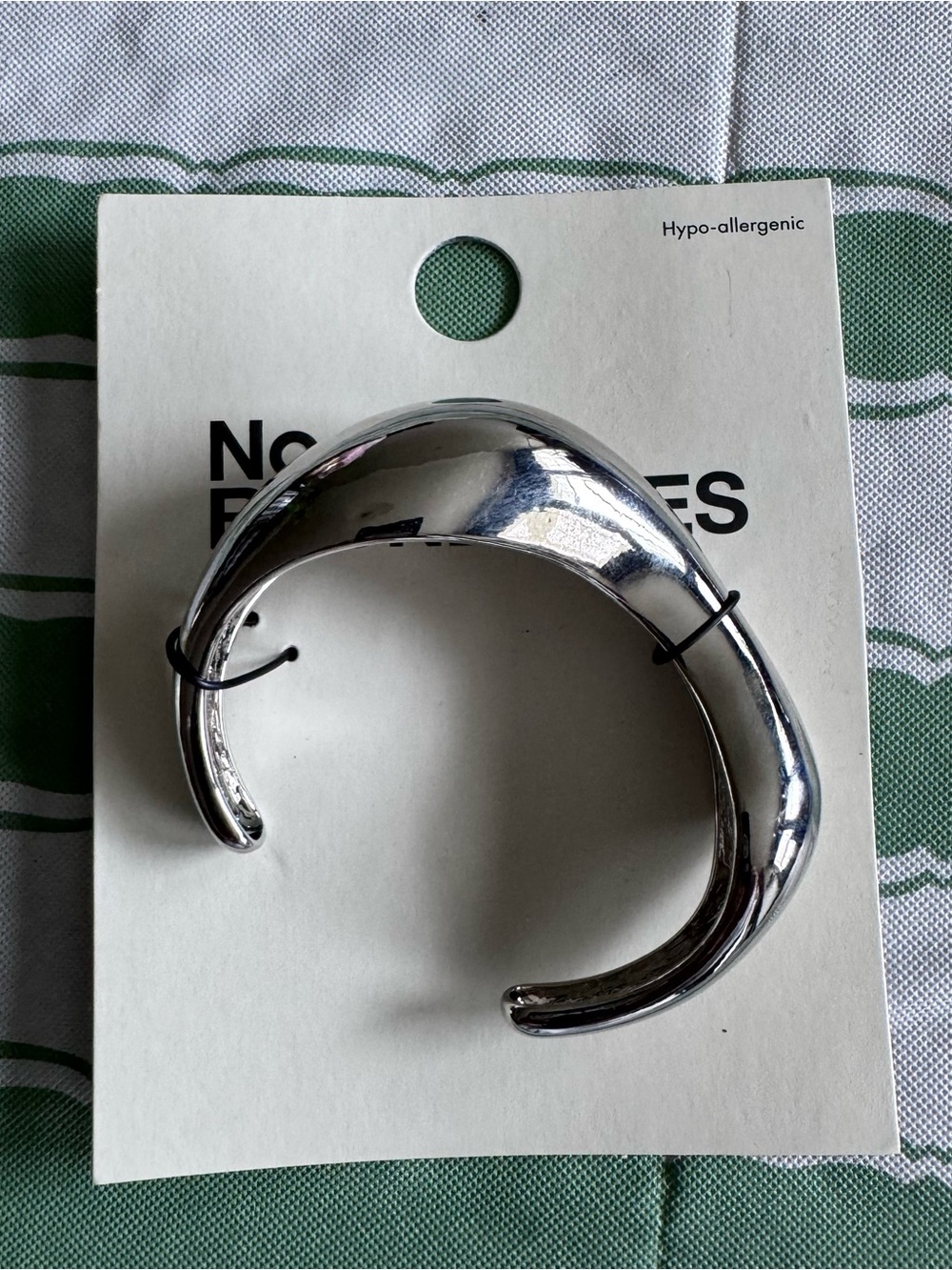 No Boundaries Chunky Silver Tone Cuff Bracelet